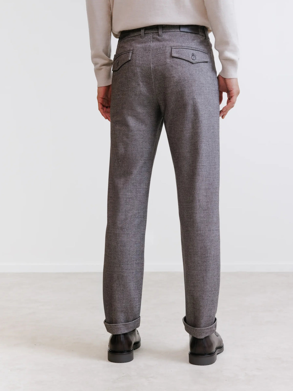 Pantalon flanelle chocolat - IZAC