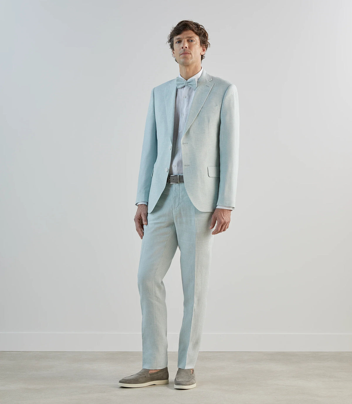 Gilet ville 100% lin vert d'eau - IZAC