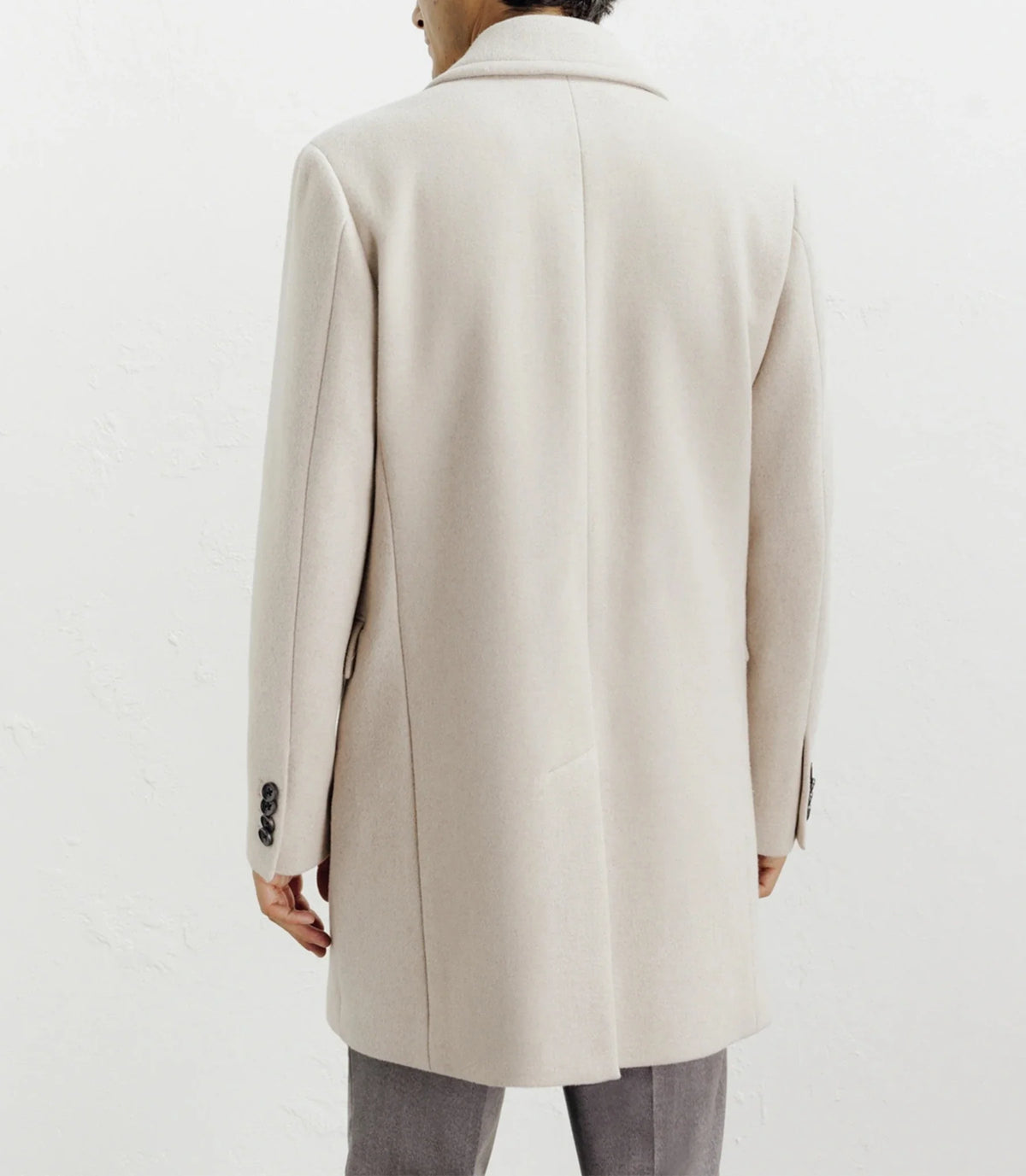 Manteau ville croisé beige - IZAC