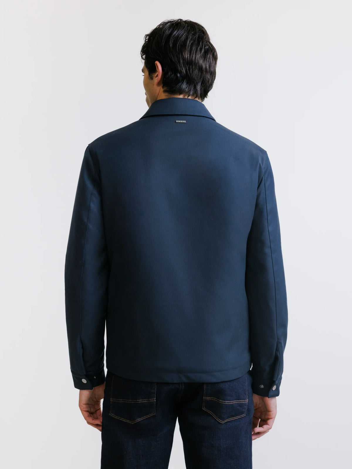 Blouson col chemise marine - IZAC