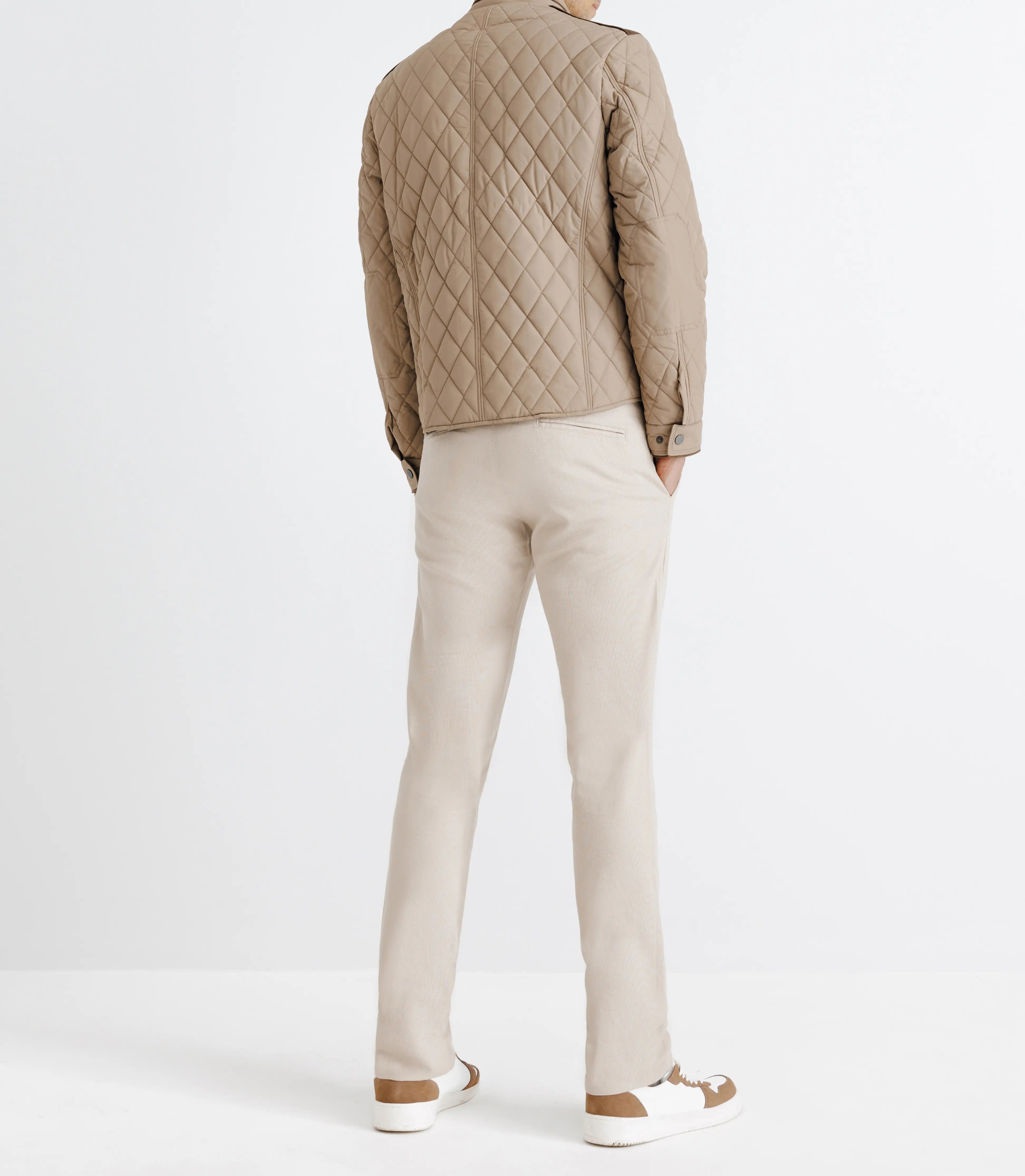 Blouson déperlant col montant beige - IZAC