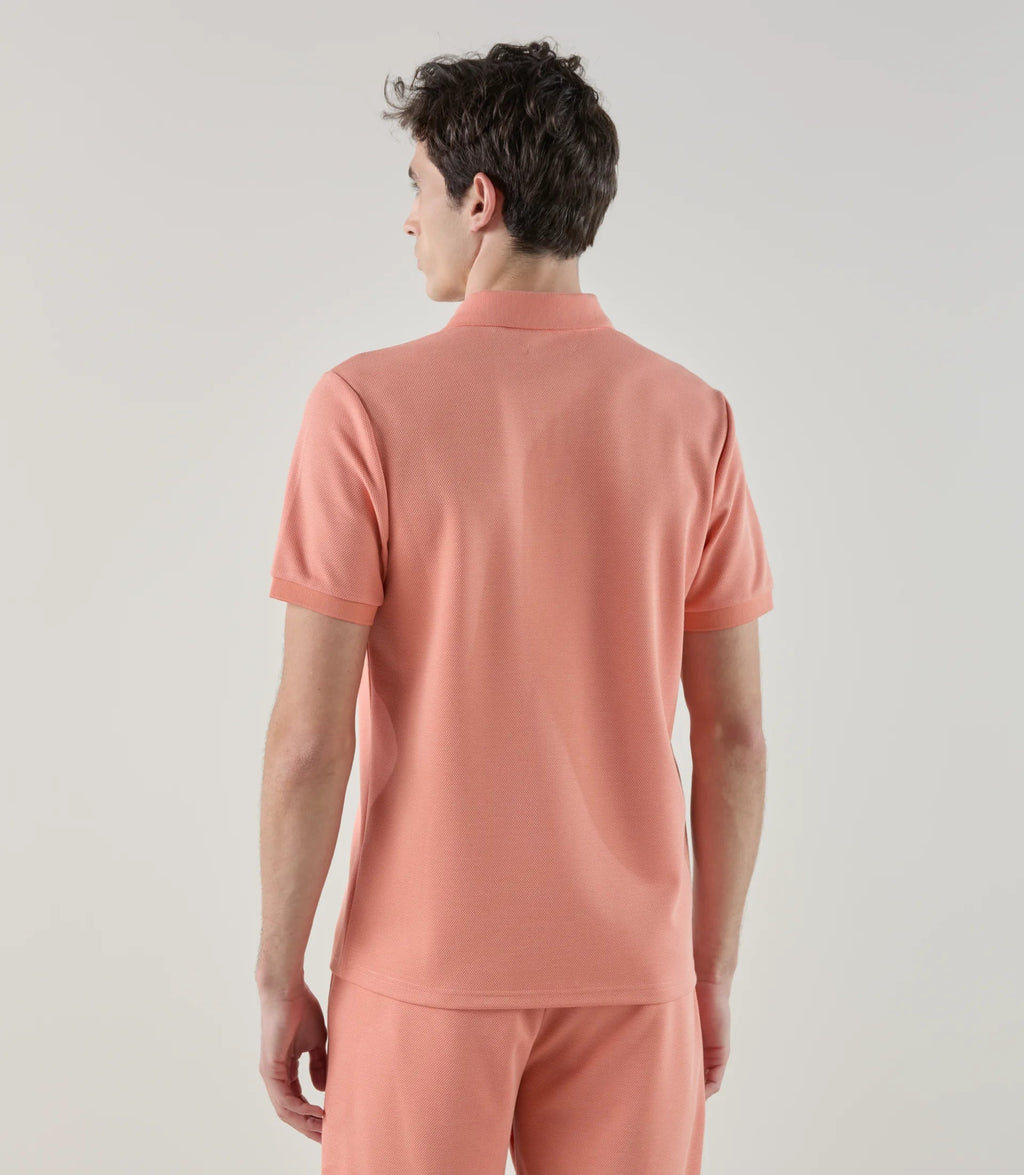 Polo col ouvert orange - IZAC