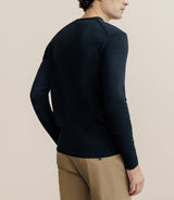 Pull col V noir - IZAC