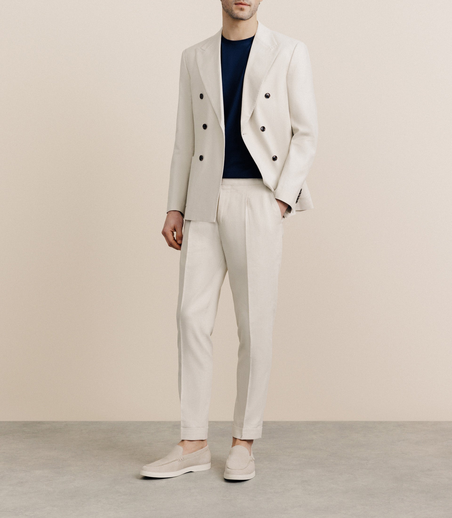 Veste ville croisée beige - IZAC