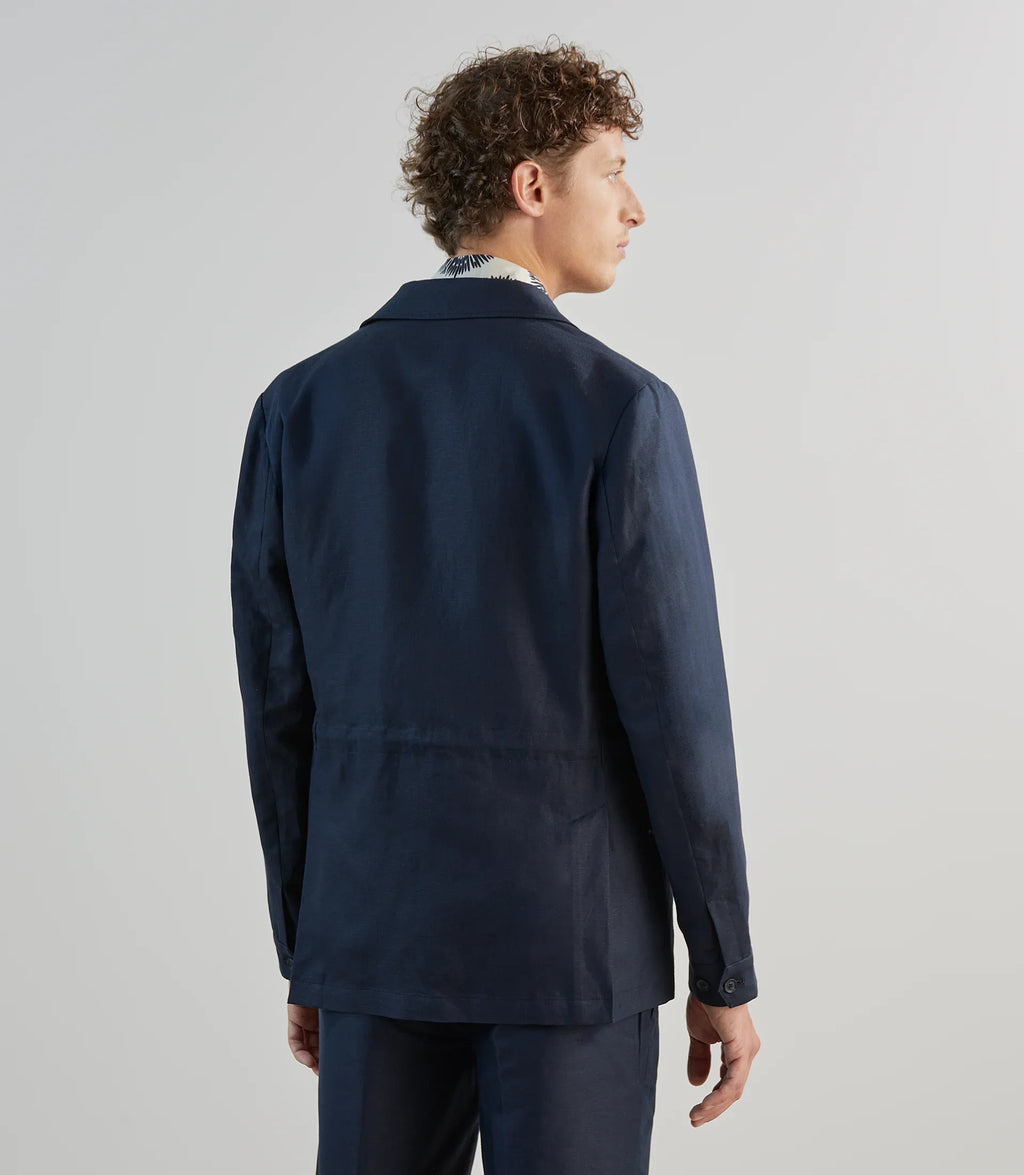 Veste casual saharienne marine - IZAC