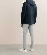 Parka avec capuche amovible marine - IZAC