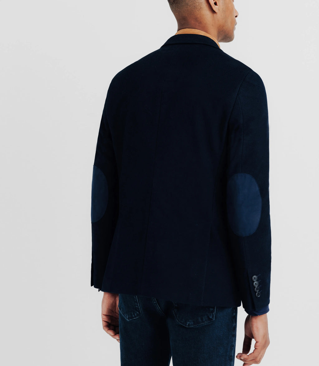 Veste en velours fantaisie marine - IZAC