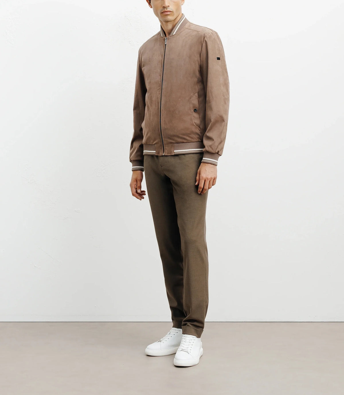 Blouson col teddy taupe - IZAC