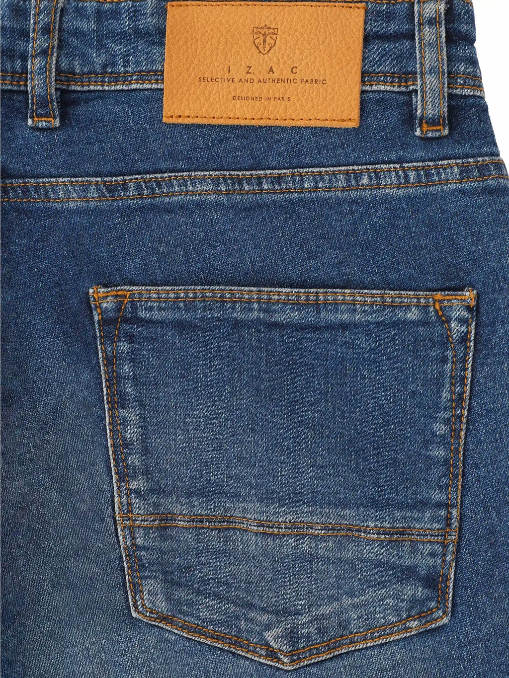 Jean 5 poches bleu moyen - IZAC