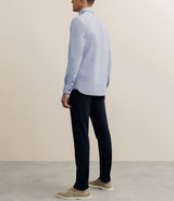 Chemise manches longue droite bleue - IZAC