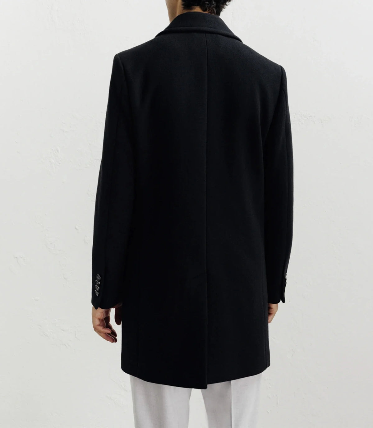 Manteau ville croisé noir - IZAC