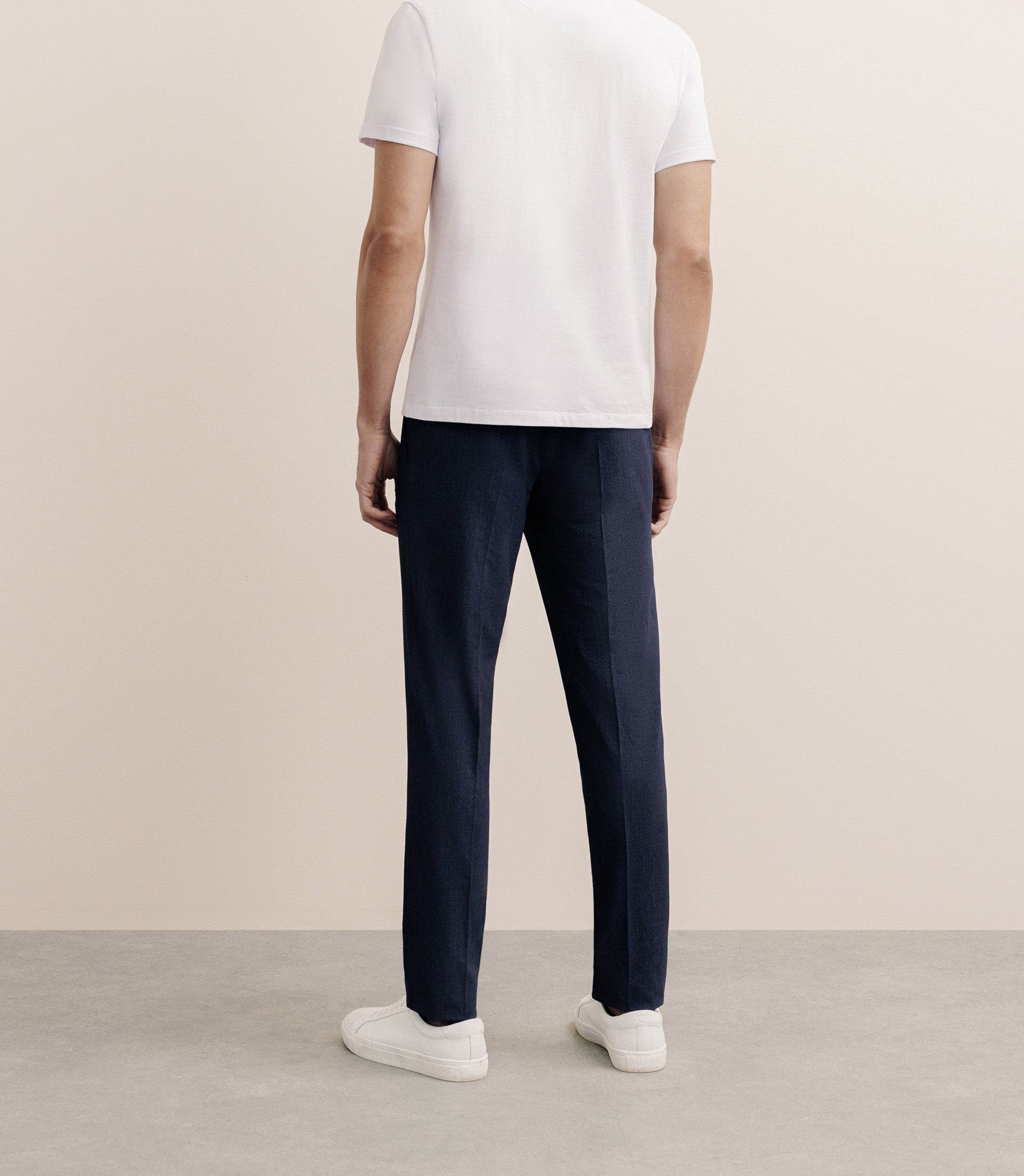 T-shirt col rond blanc - IZAC