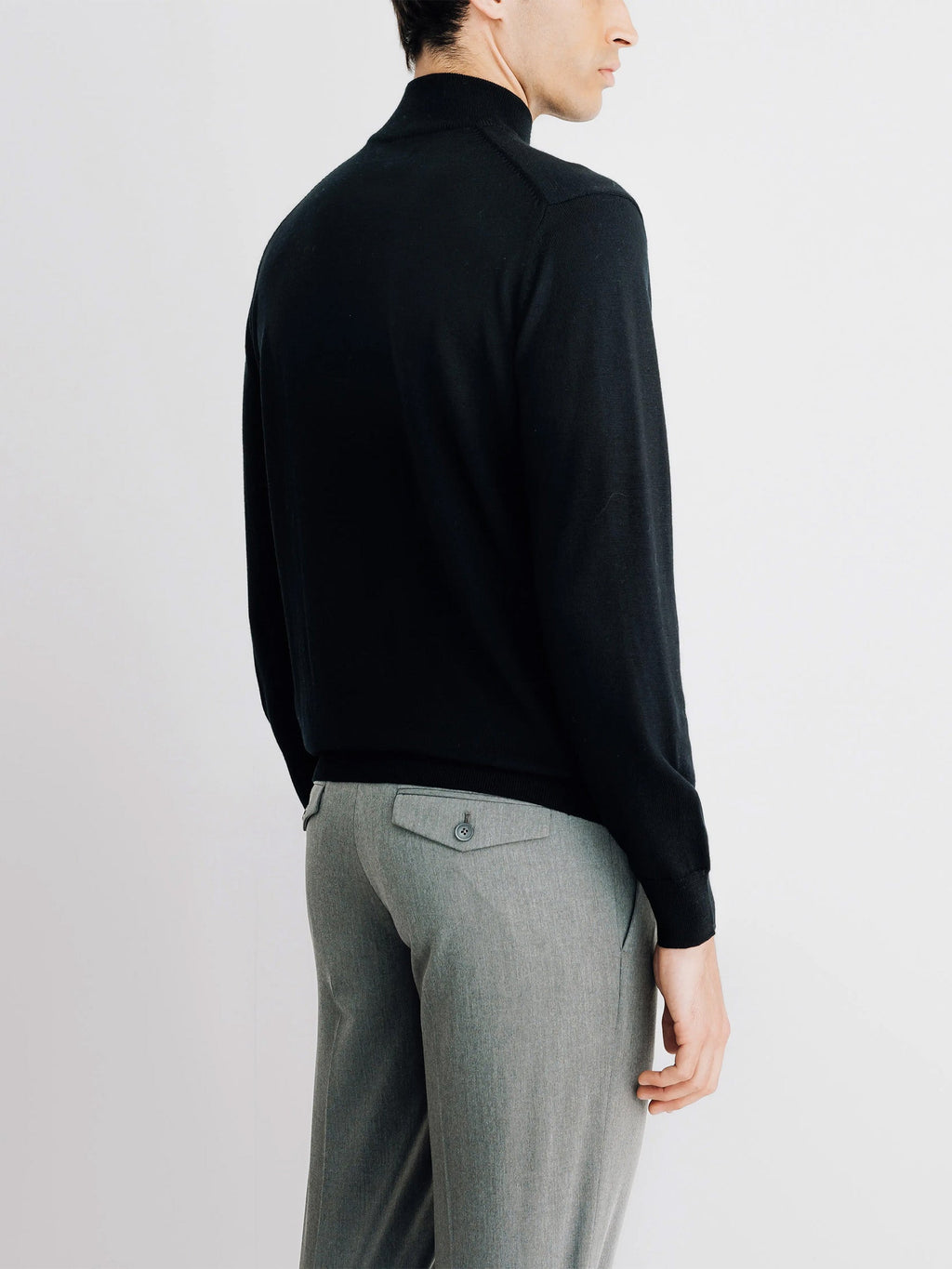 Pull col cheminée noir - IZAC