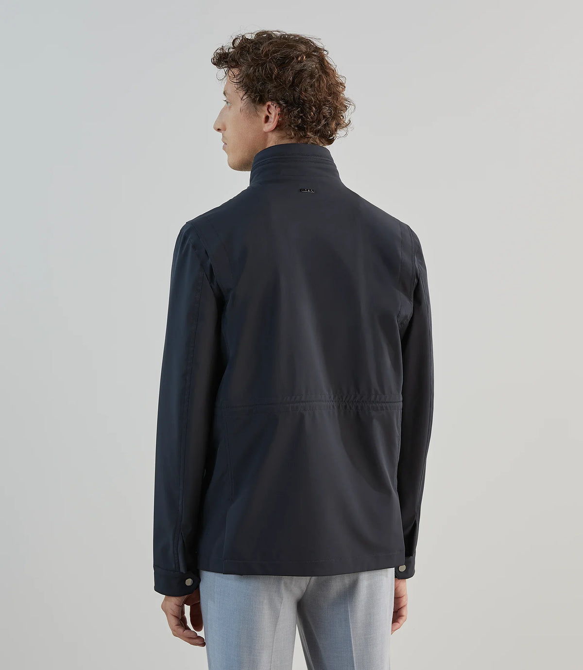 Parka courte col montant marine - IZAC
