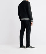 Blouson teddy en laine noir - IZAC