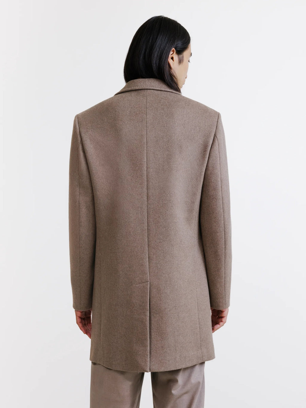 Manteau croisé taupe - IZAC