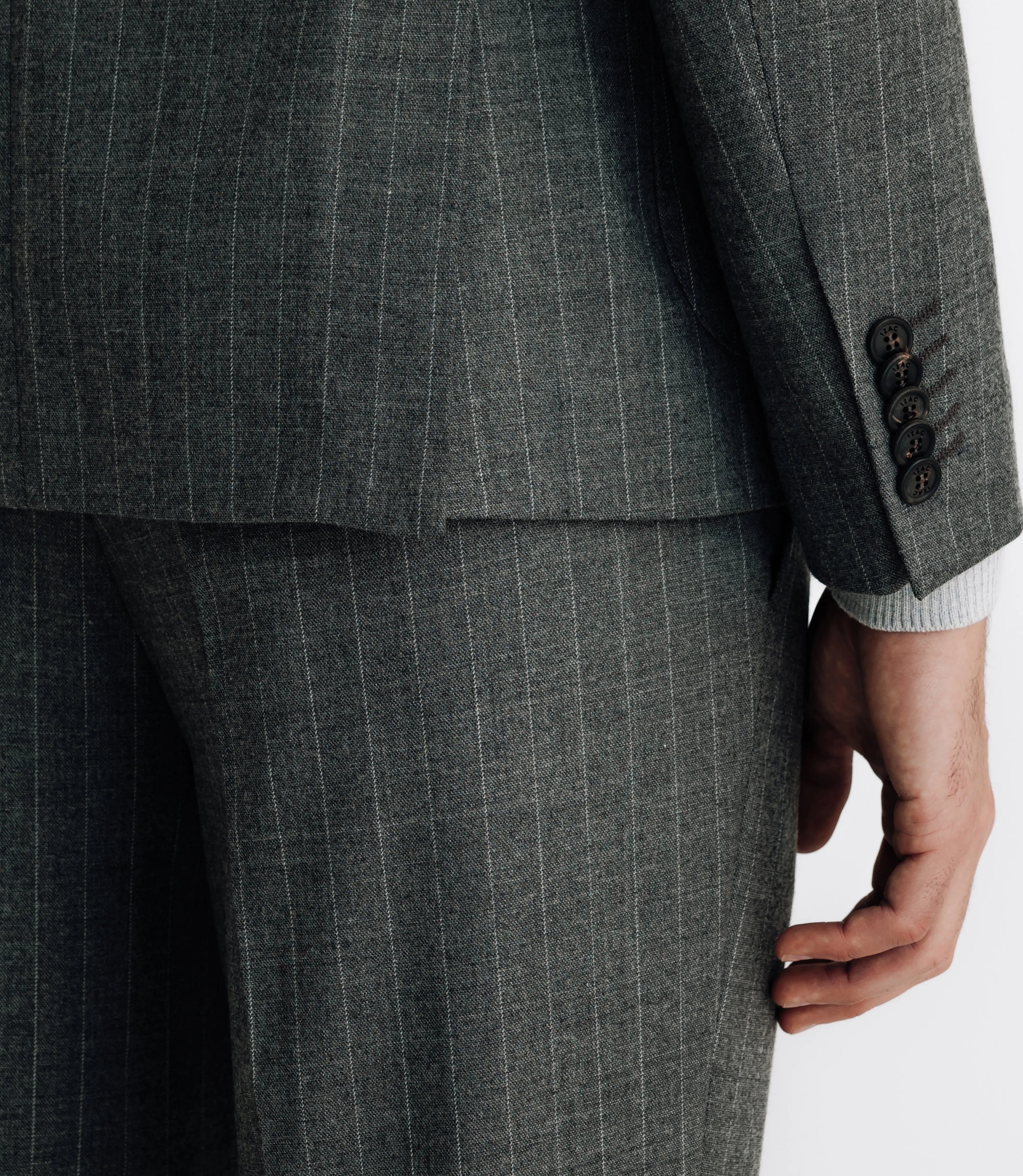 Costume à rayures tennis gris - IZAC