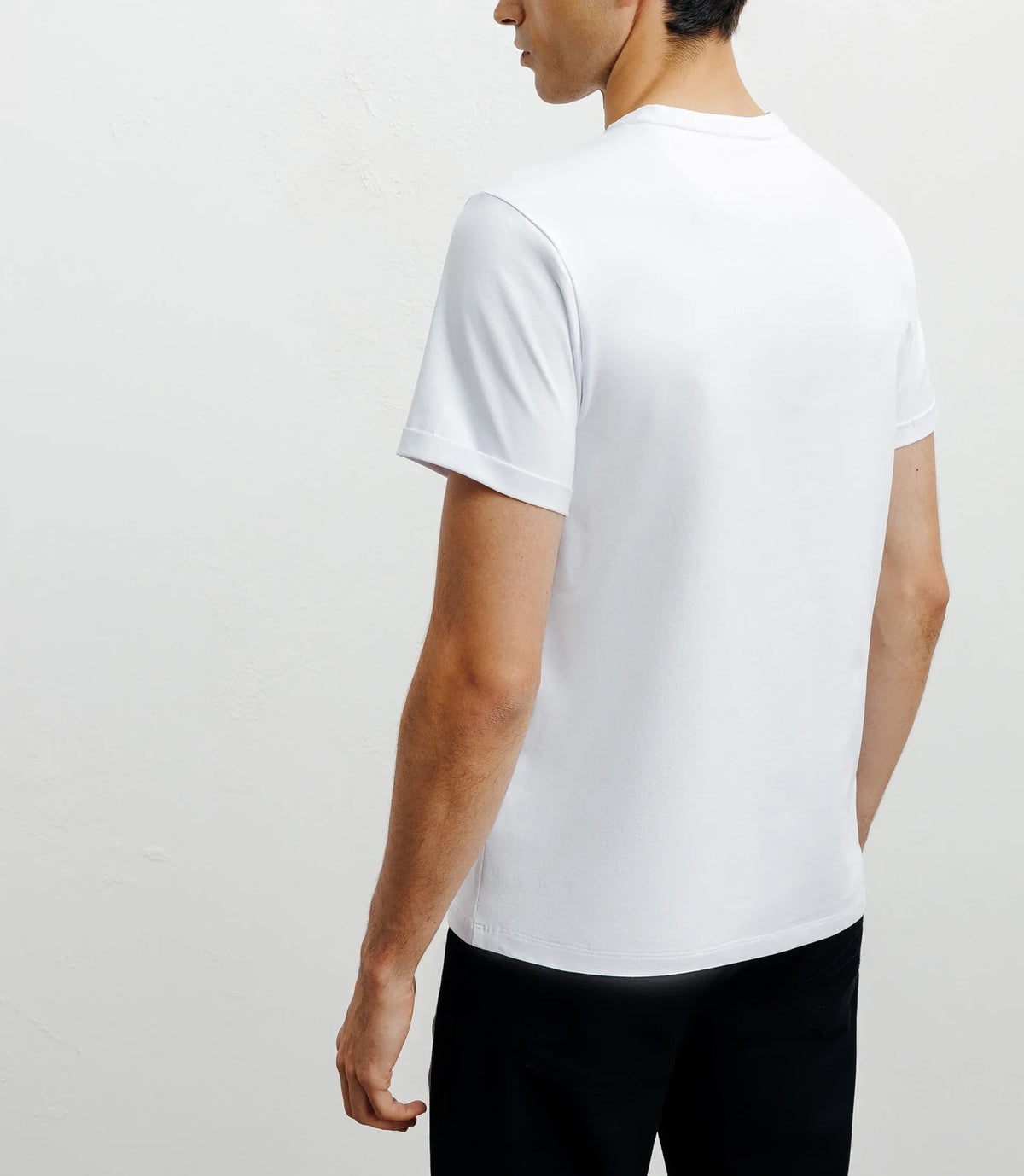 T-shirt col V blanc - IZAC