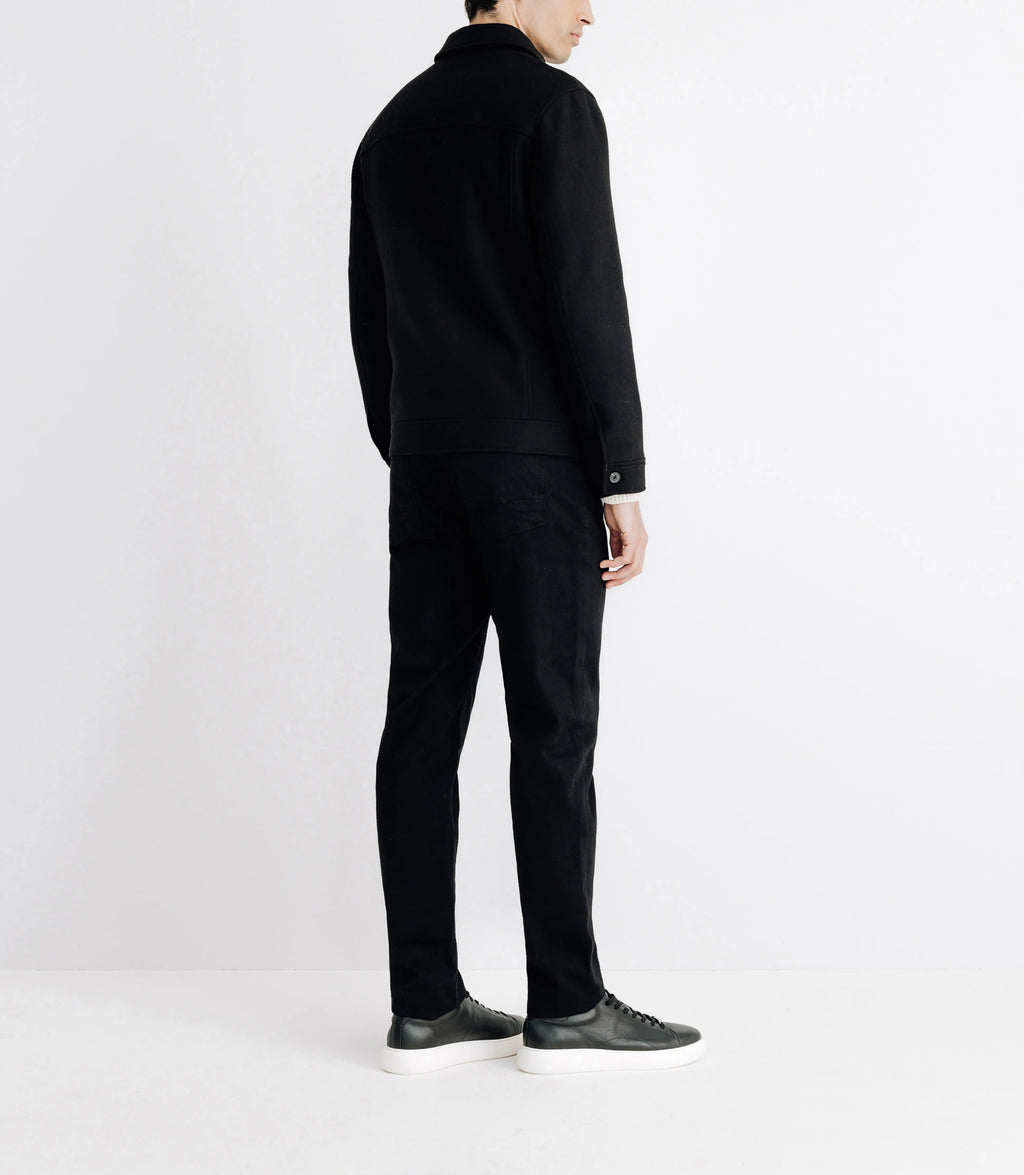 Blouson en laine noir - IZAC