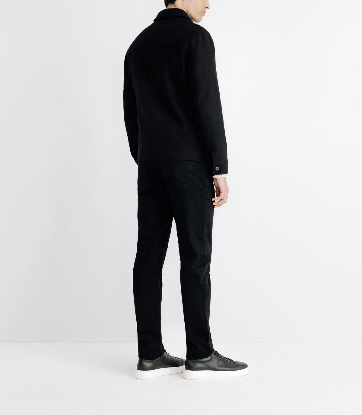 Blouson en laine noir - IZAC