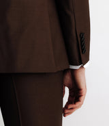 Costume ajusté 2 boutons marron - IZAC