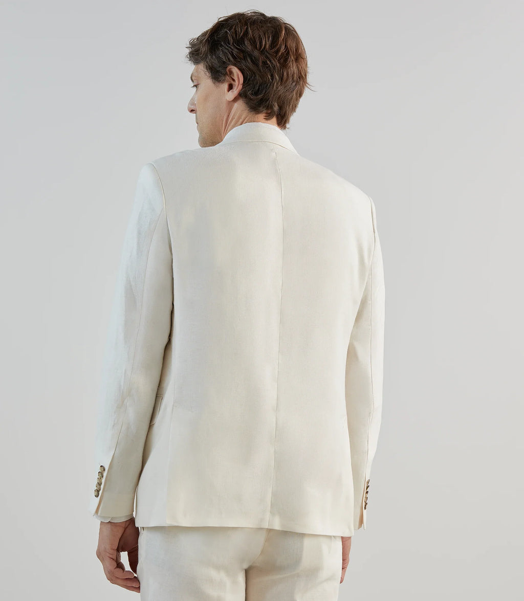 Veste ville 100% lin écru - IZAC