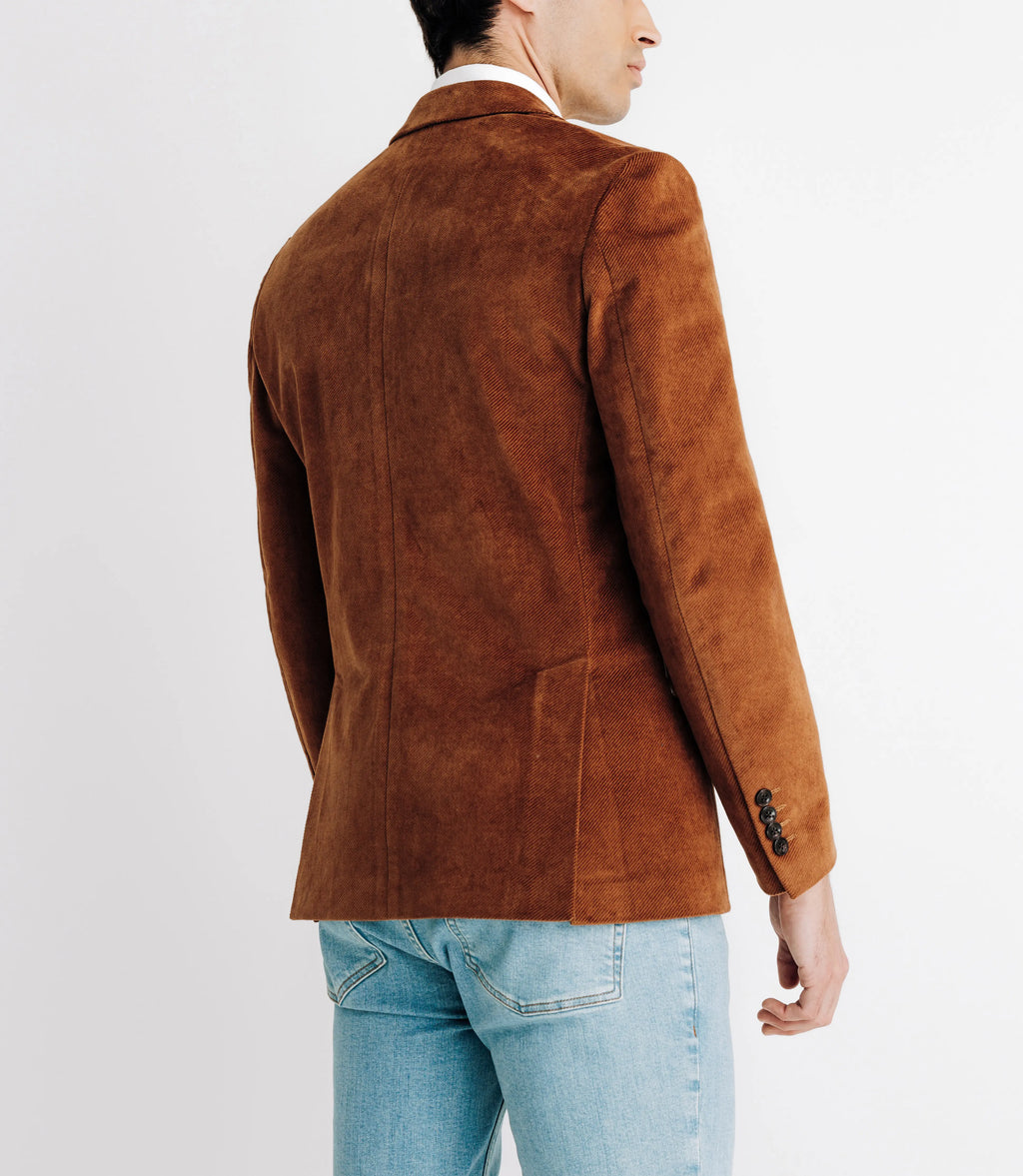 Veste en velours fantaisie camel - IZAC