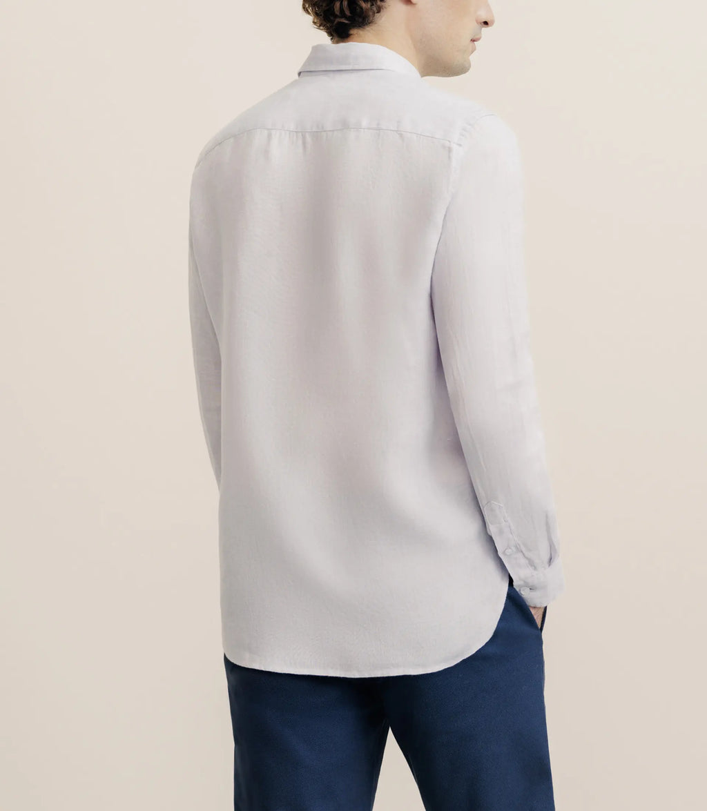 Chemise regular 100% lin parme - IZAC
