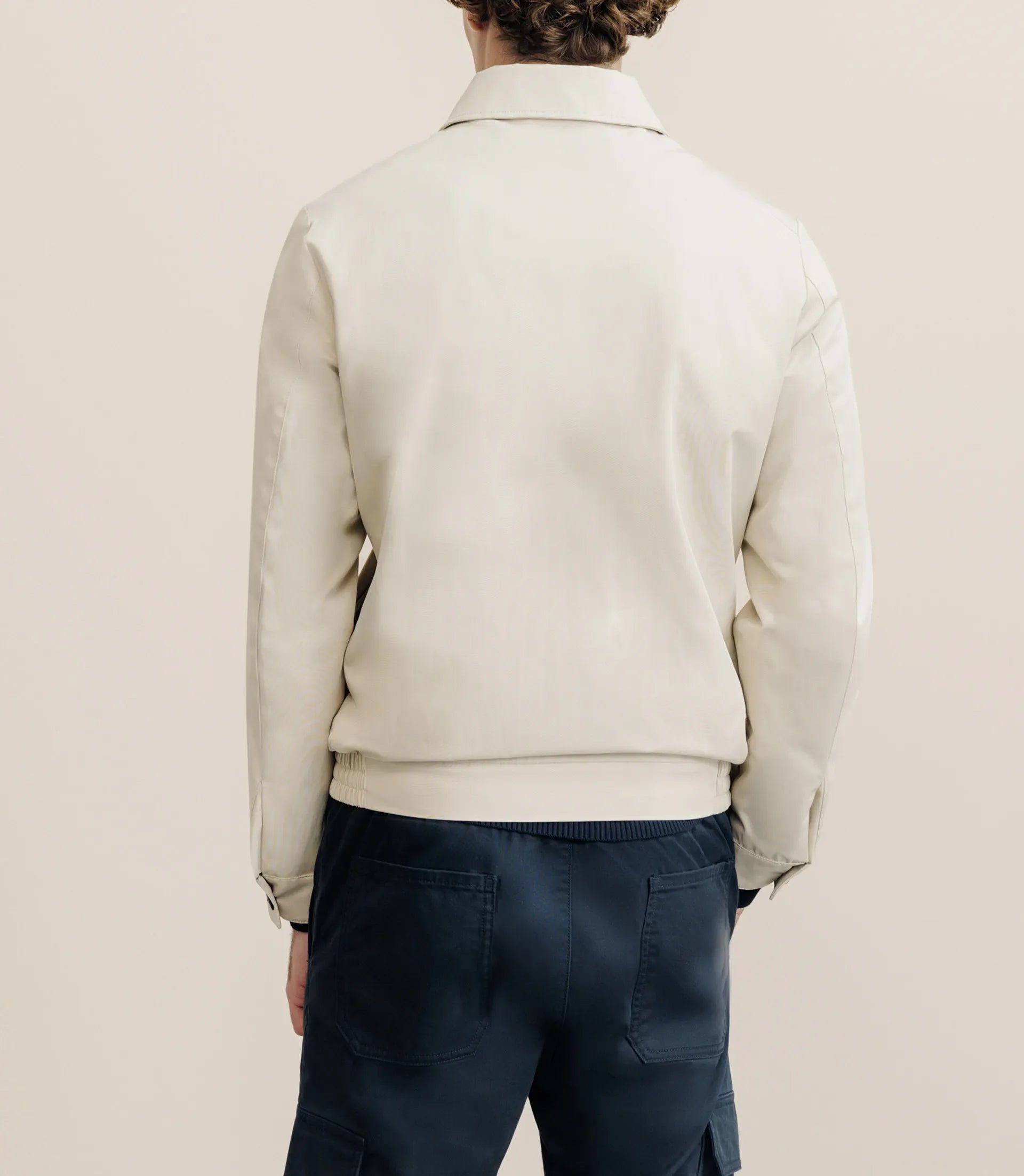 Blouson col chemise beige - IZAC