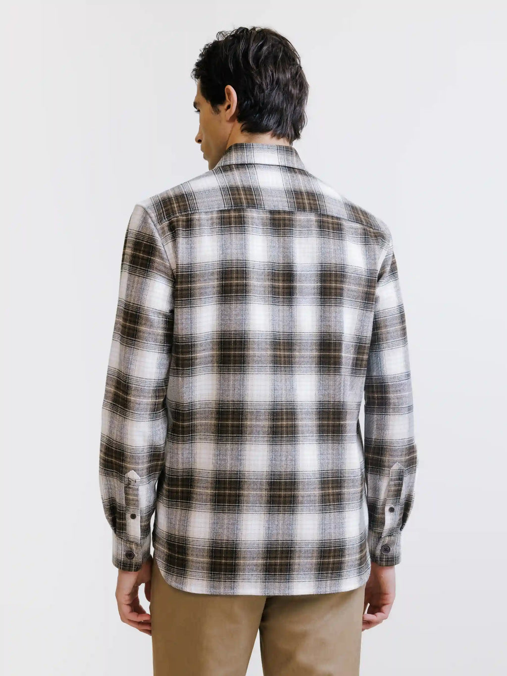 Chemise à carreaux marron - IZAC
