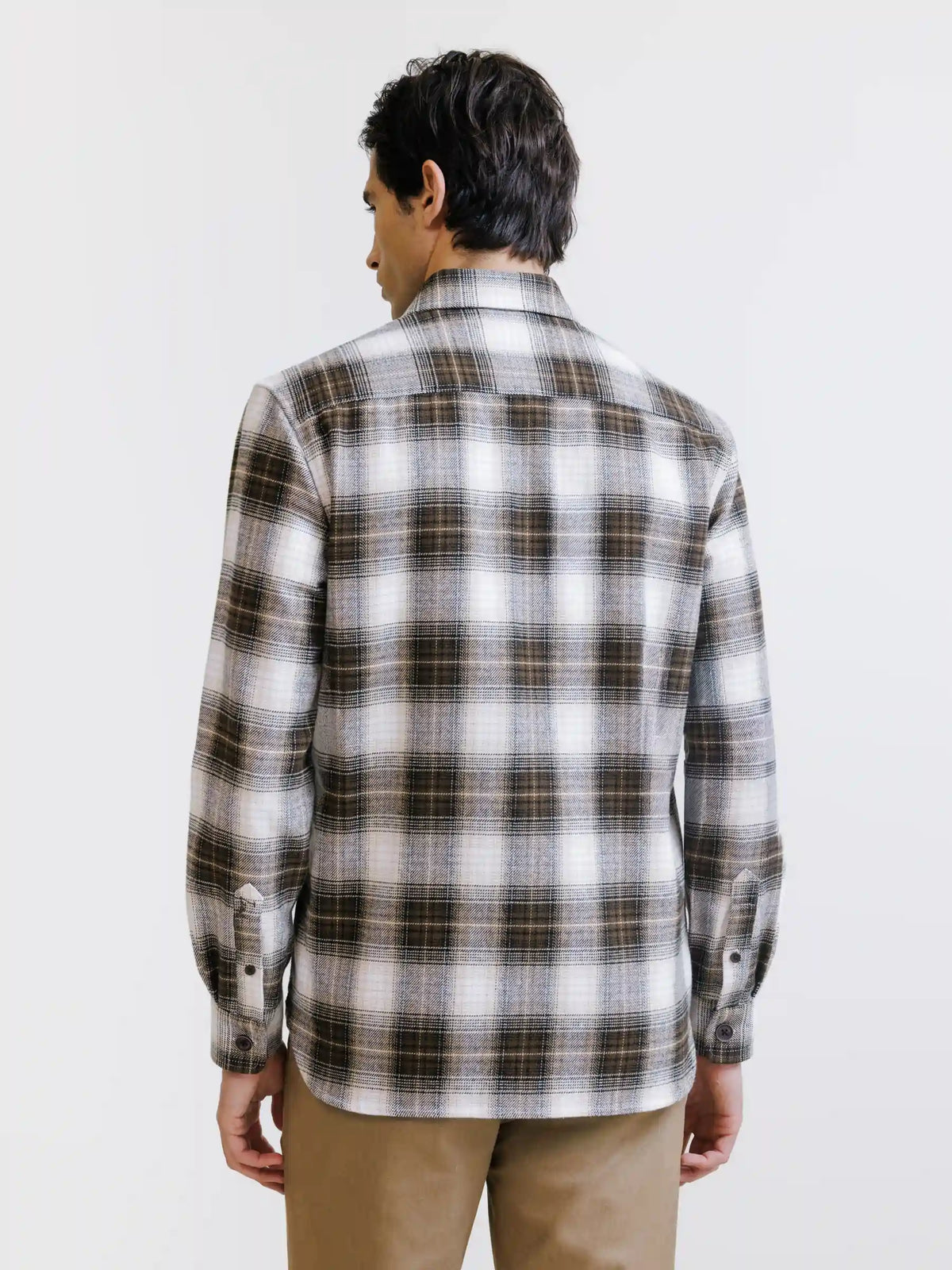 Chemise à carreaux marron - IZAC
