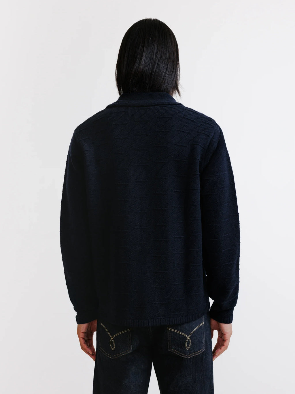 Gilet en maille marine - IZAC