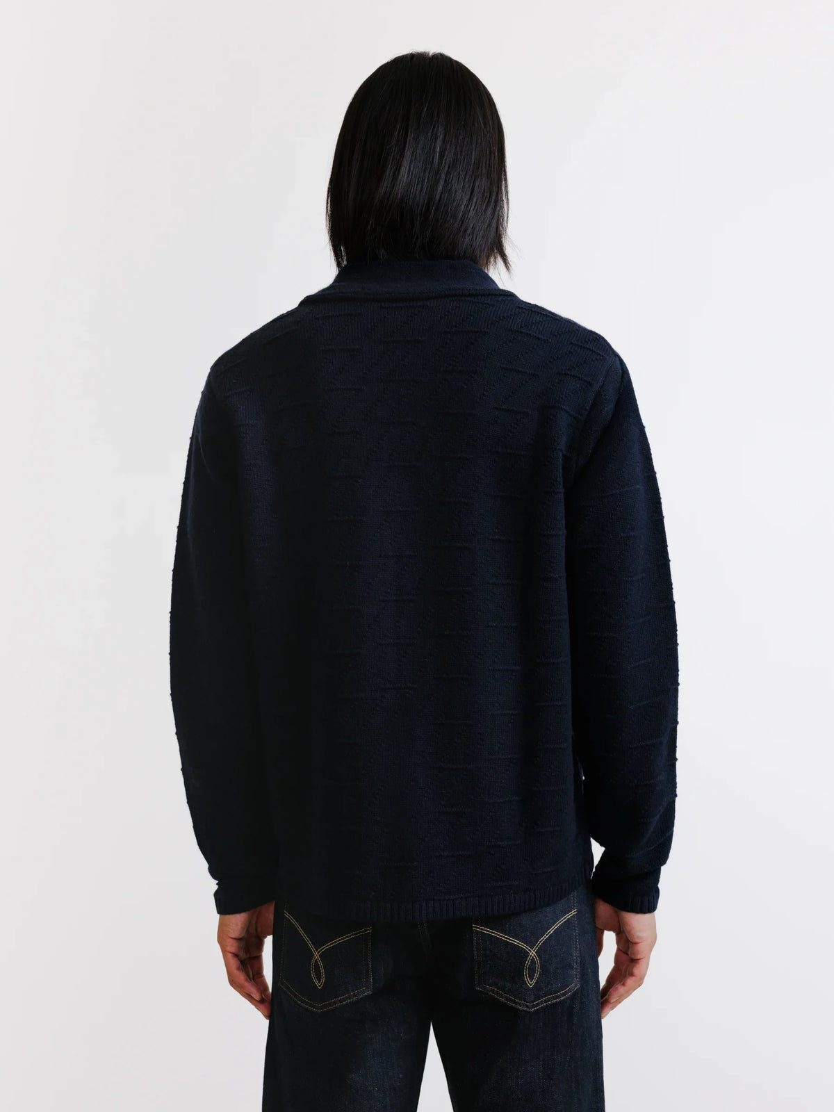 Gilet en maille marine - IZAC