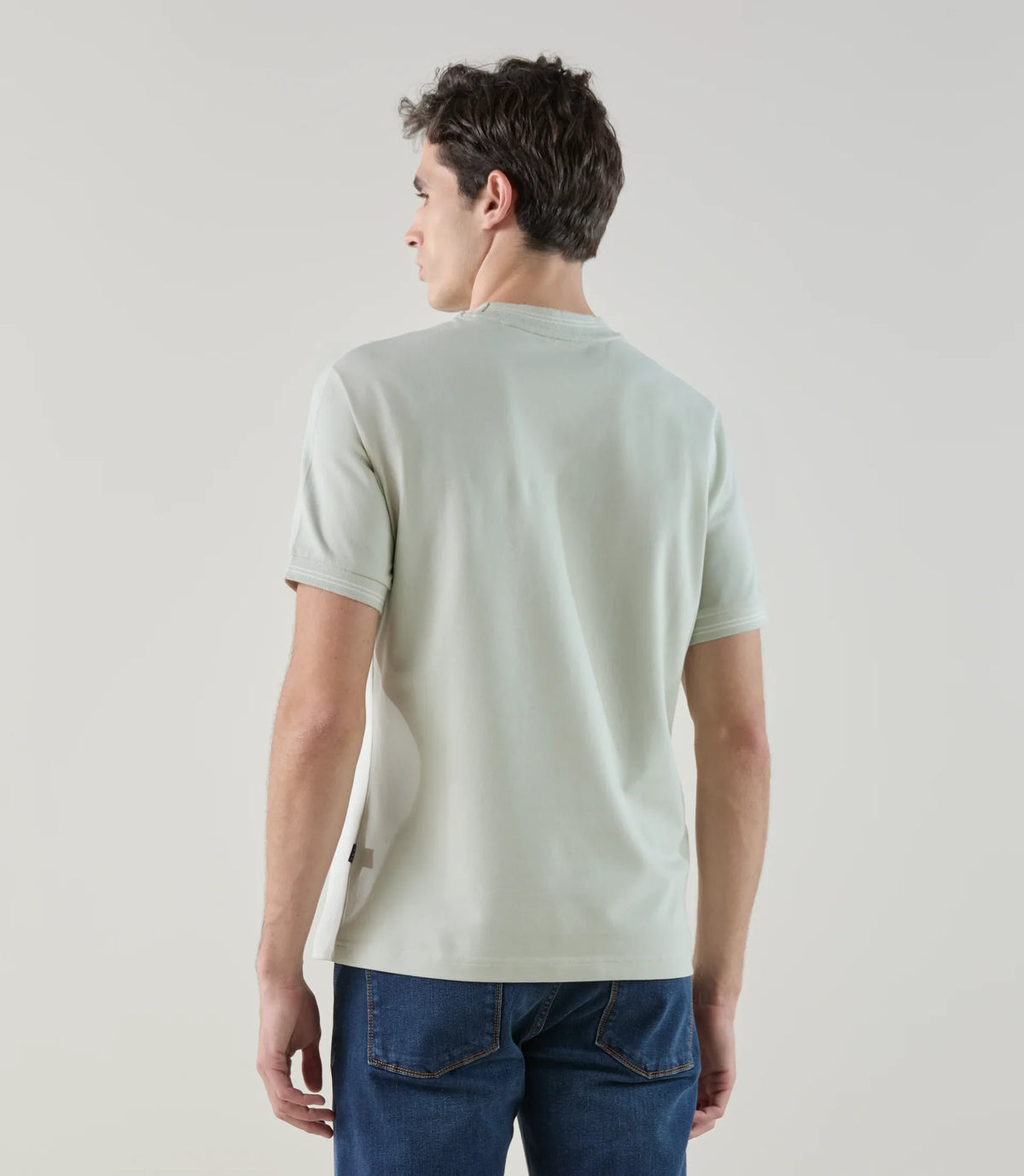 T-shirt à manches courtes vert clair - IZAC