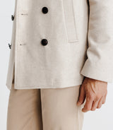 Manteau croisé beige - IZAC