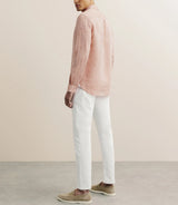 Chemise regular 100% lin orange - IZAC