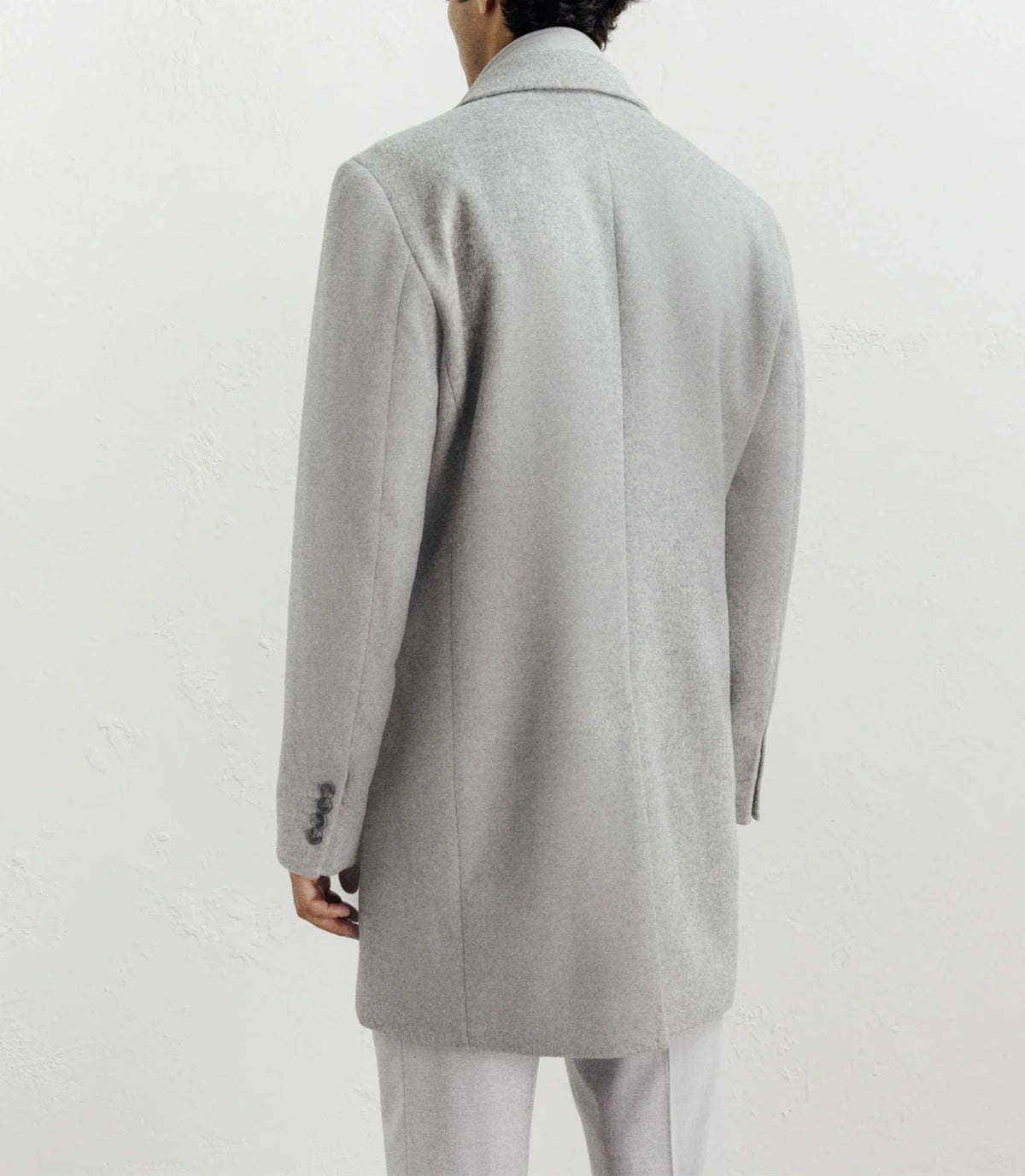 Manteau ville à parmenture amovible gris clair - IZAC