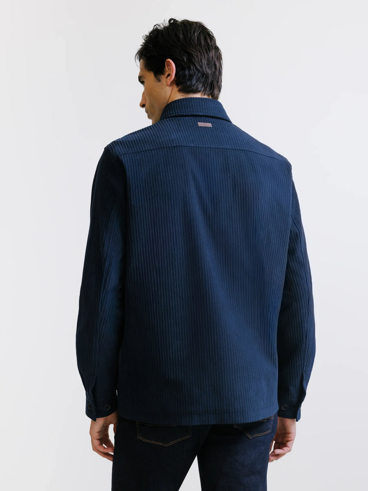 Veste en velours côtelé marine - IZAC