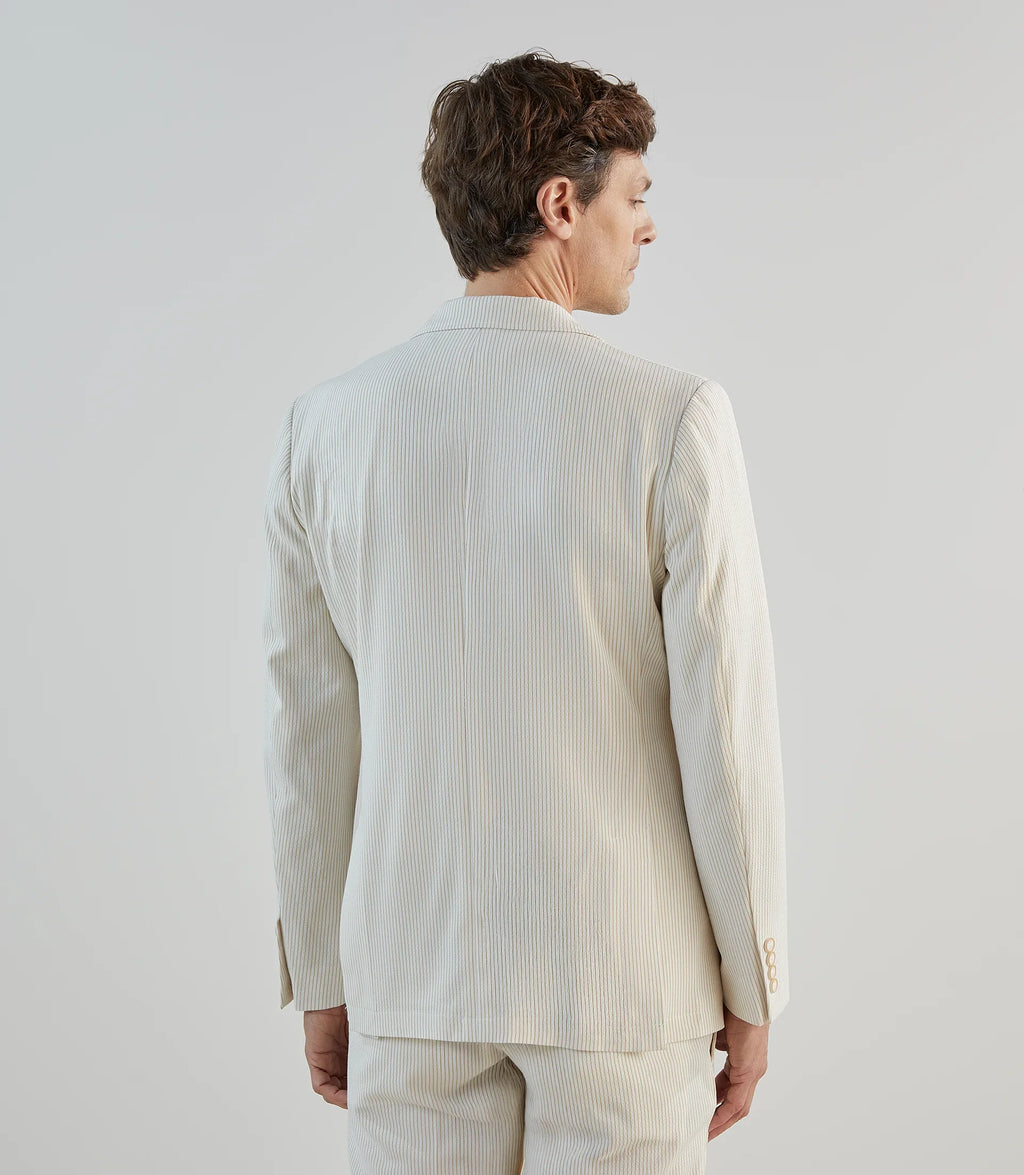 Veste ville seersucker beige - IZAC