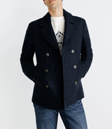 Manteau ville croisé marine - IZAC