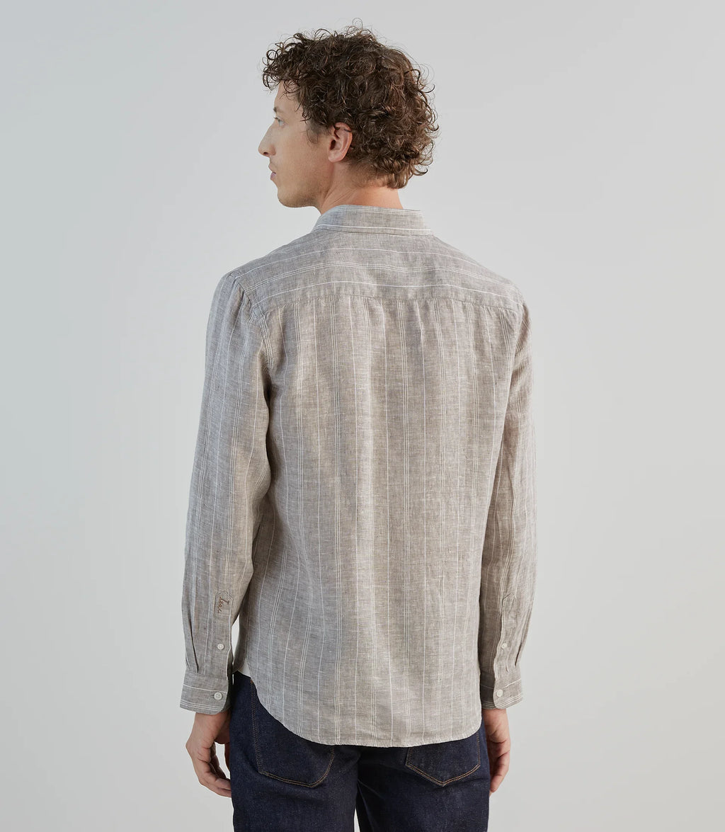Chemise 100% lin sable - IZAC