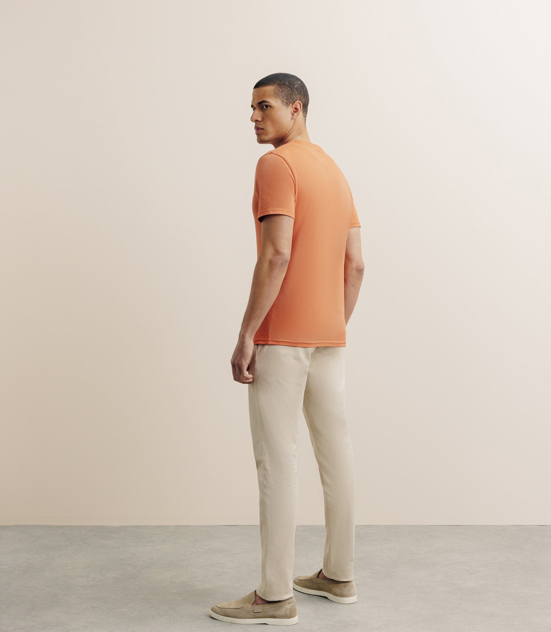 T-shirt manches courtes orange foncé - IZAC