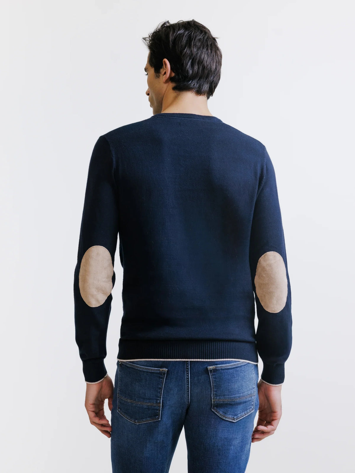 Pull col V marine - IZAC