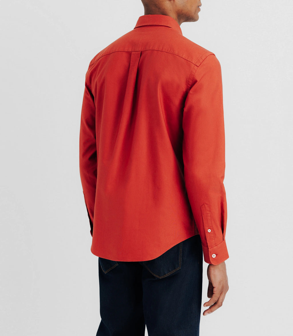 Chemise avec col boutonné orange - IZAC