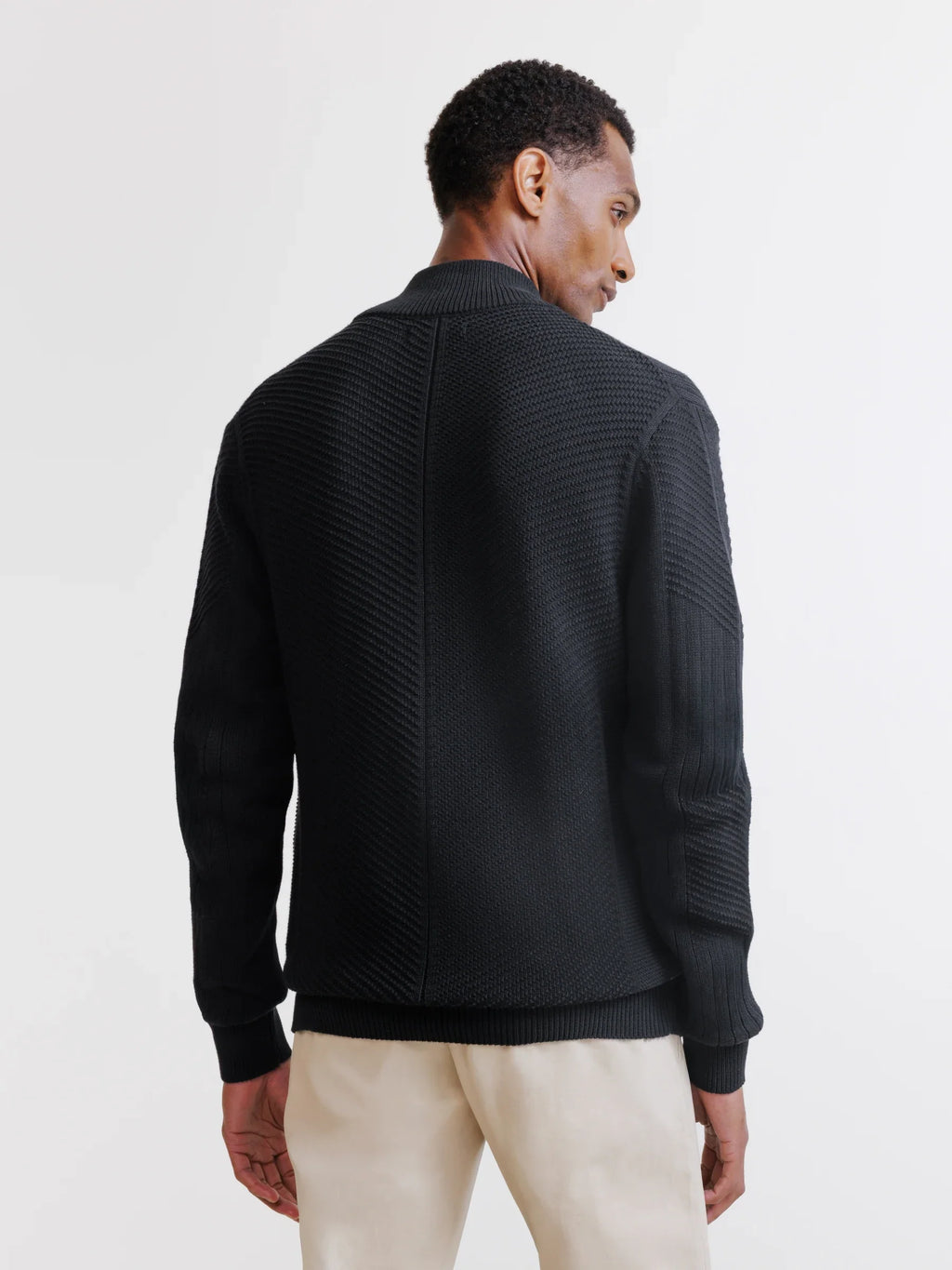 Gilet zippé à jeux de points noir - IZAC