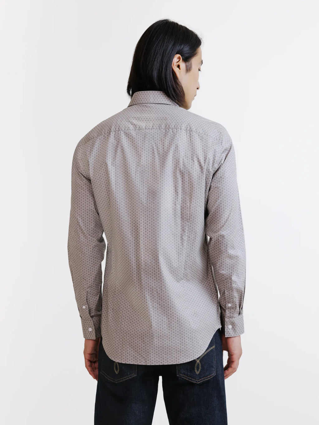 Chemise fantaisie taupe - IZAC