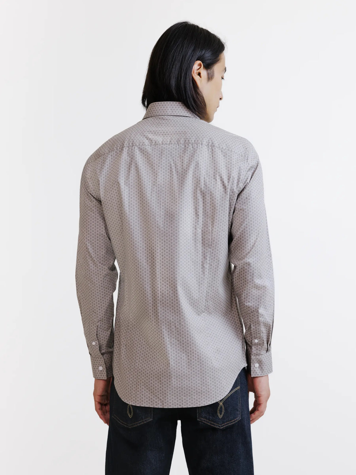 Chemise fantaisie taupe - IZAC