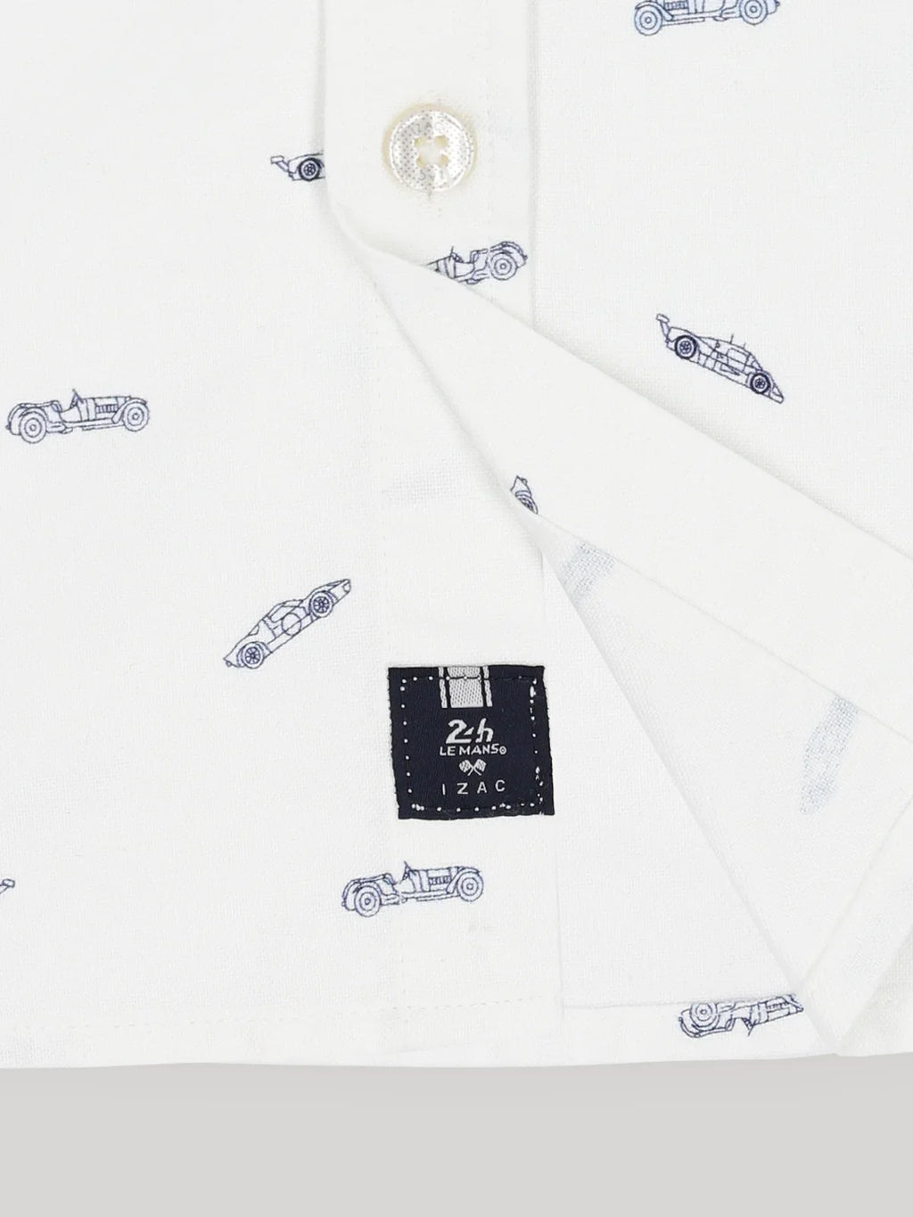 Chemise casual blanche 24h Le Mans - IZAC