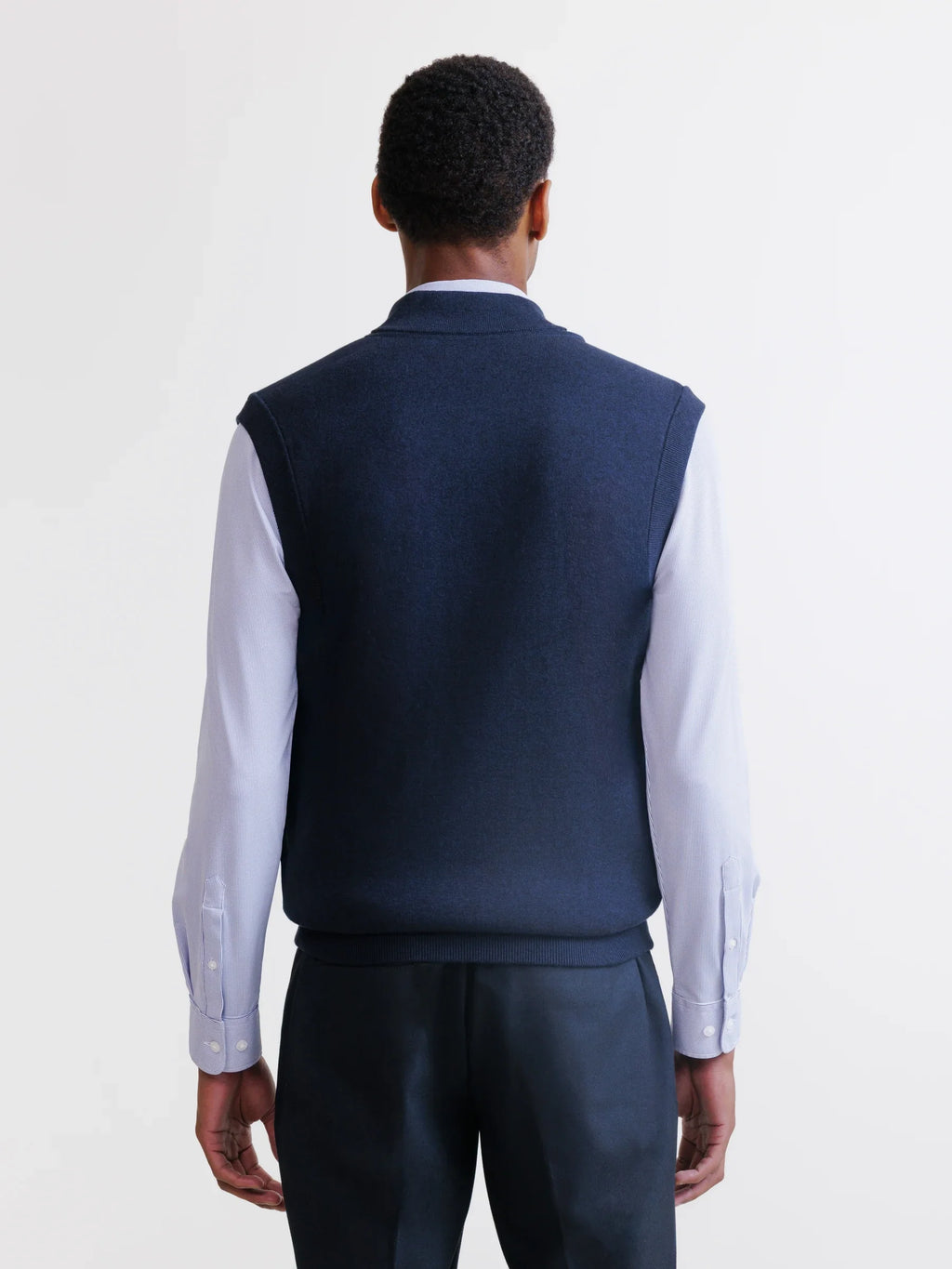Gilet zippé sans manches marine - IZAC