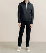 Blouson col chemise noir - IZAC